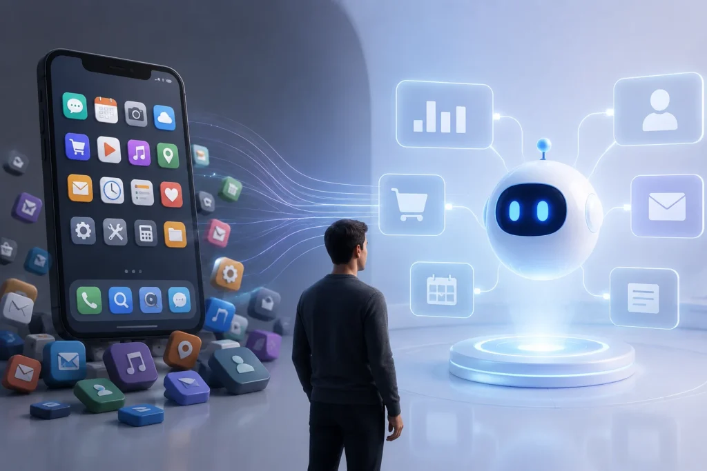 Por qué las empresas ya no van a usar apps, sino agentes de IA